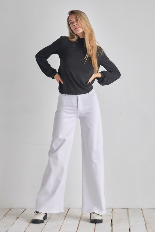 Taya Backless Long Sleeve Top