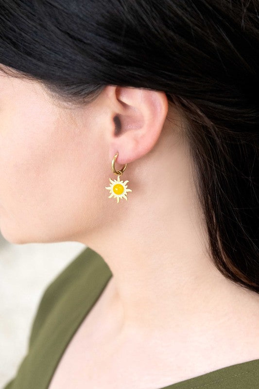 Lena Sunrise Hoop Earrings