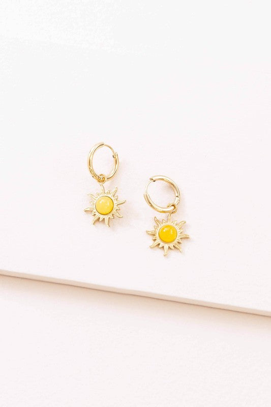 Lena Sunrise Hoop Earrings