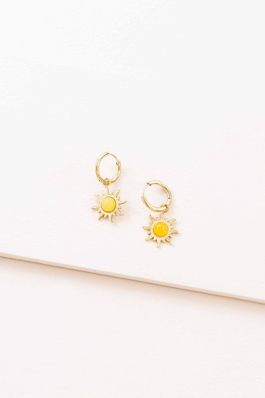 Lena Sunrise Hoop Earrings