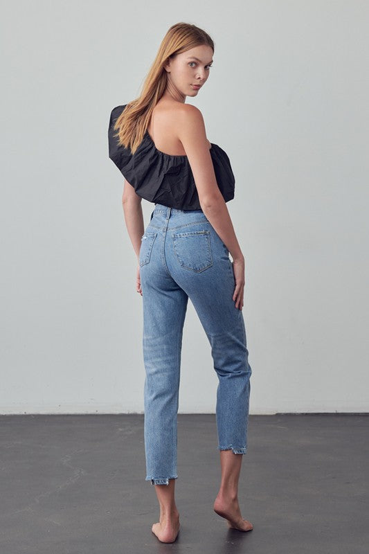 Logan High Rise Girlfriend Jeans