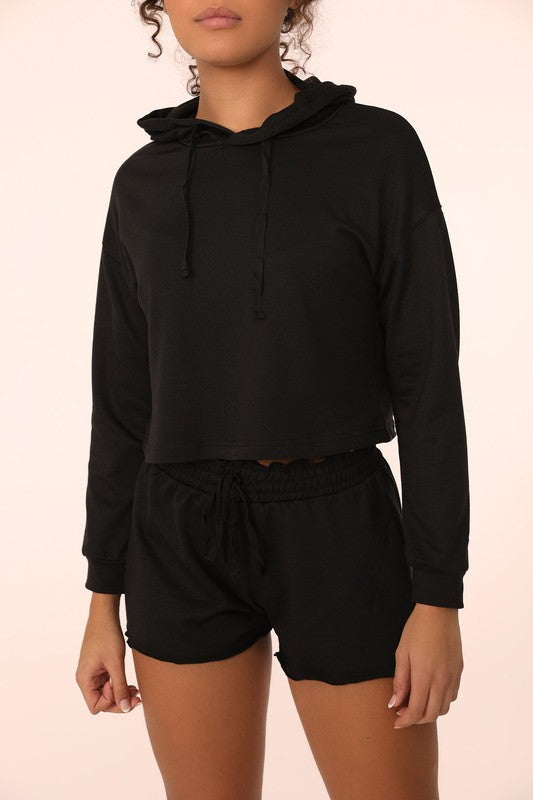 Torie Lounge Cropped Hoodie