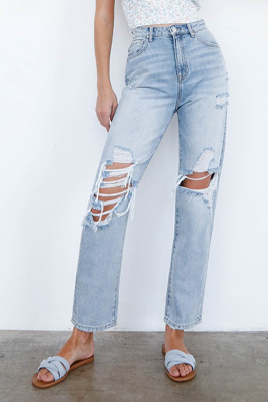 Finley Mid-Rise Loose Fit Jeans