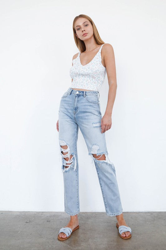 Finley Mid-Rise Loose Fit Jeans