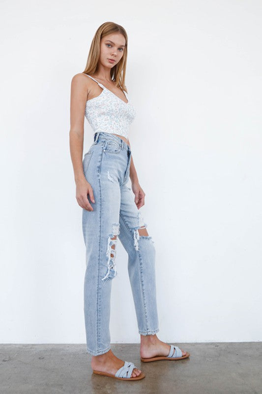 Finley Mid-Rise Loose Fit Jeans