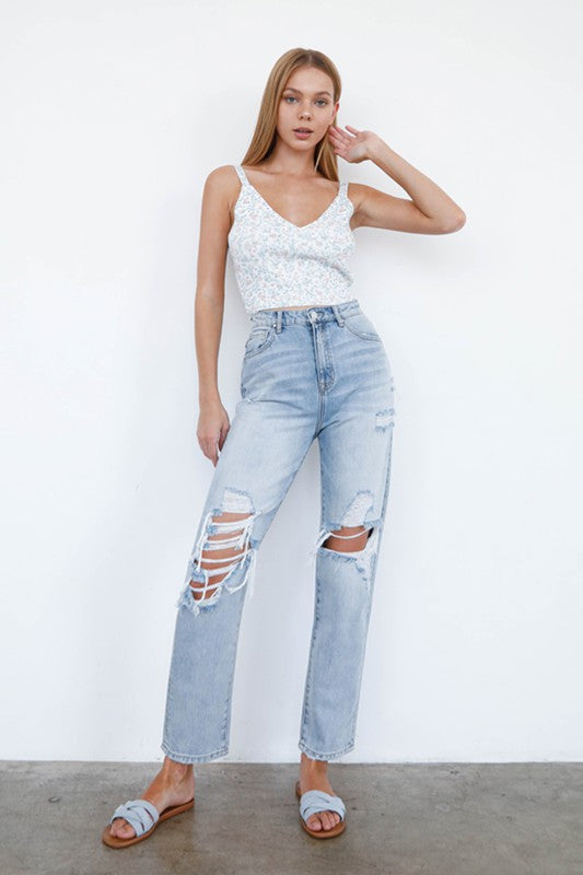 Finley Mid-Rise Loose Fit Jeans