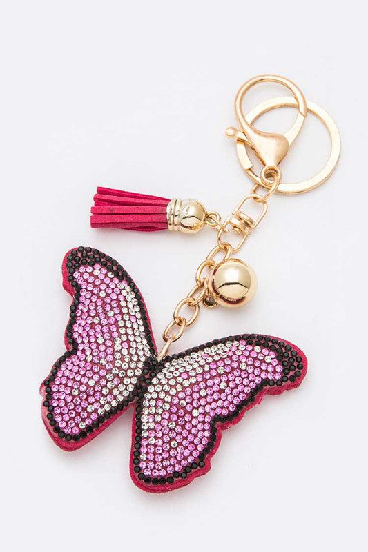 Butterfly Pillow Key Chain