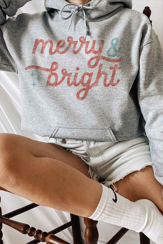 MERRY AND BRIGHT CHRISTMAS HOODIE