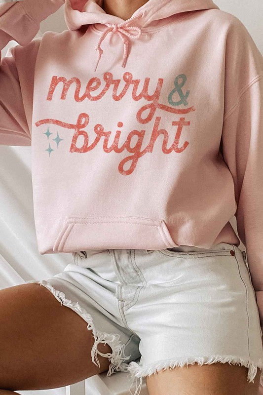 MERRY AND BRIGHT CHRISTMAS HOODIE