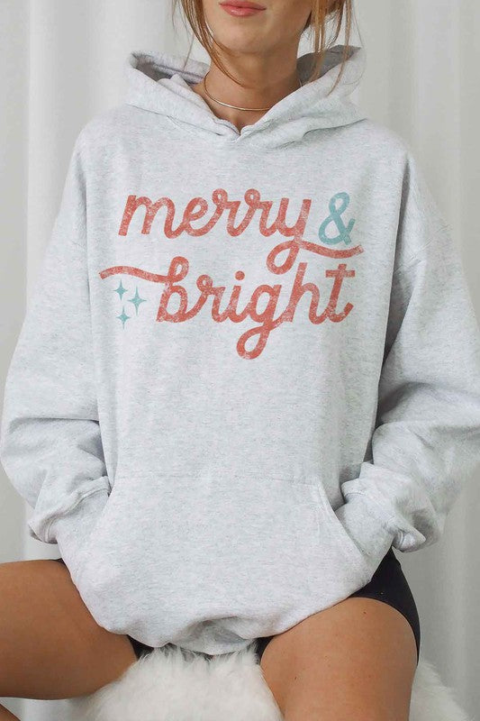 MERRY AND BRIGHT CHRISTMAS HOODIE