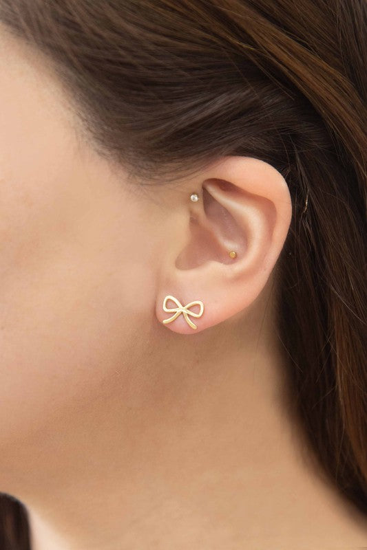 Tommie Bow Stud Earrings