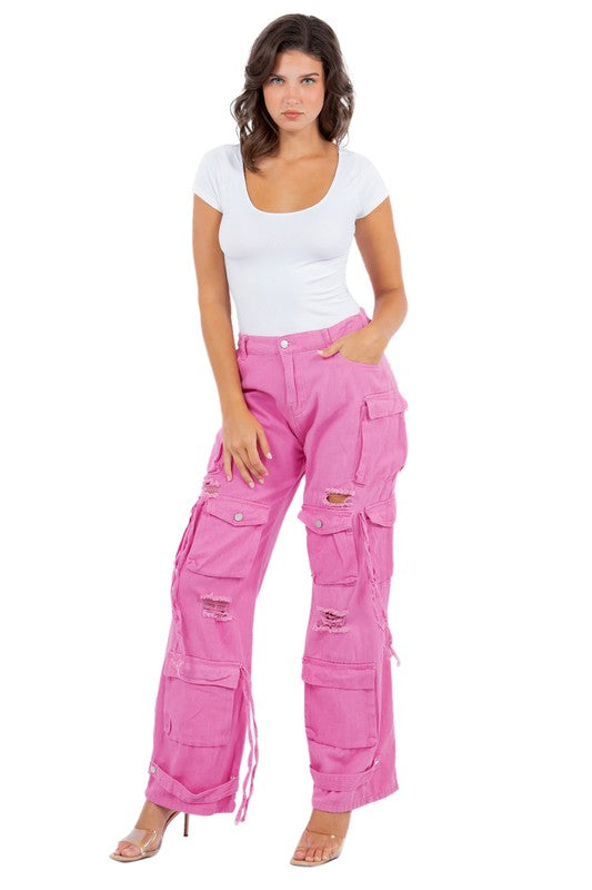 Jovie Cargo Denim Pants