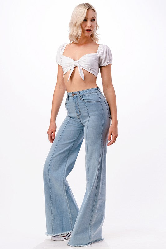 Dakota Western Wide Leg Denim Jeans