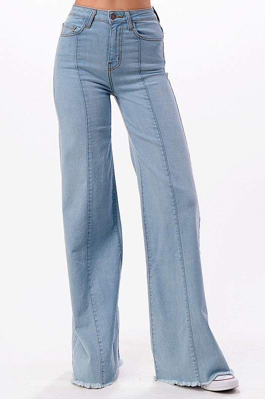 Dakota Western Wide Leg Denim Jeans