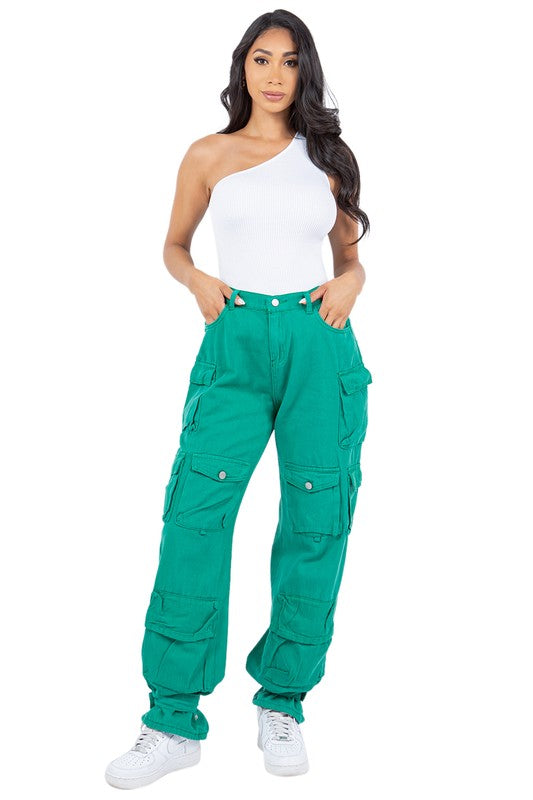 Jovie Cargo Denim Pants