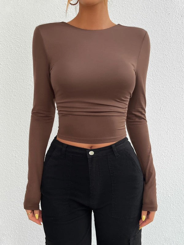 Liv Long Sleeve Crop Top