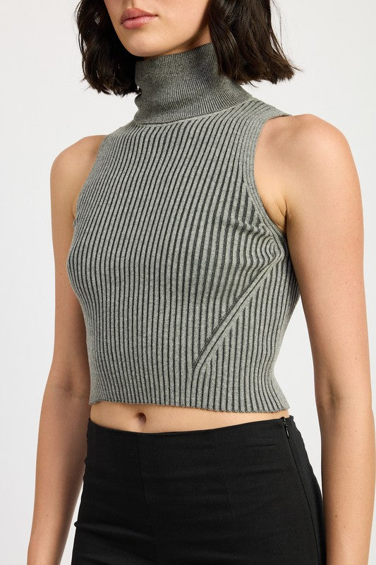 Natalie Ribbed Sleeveless Top