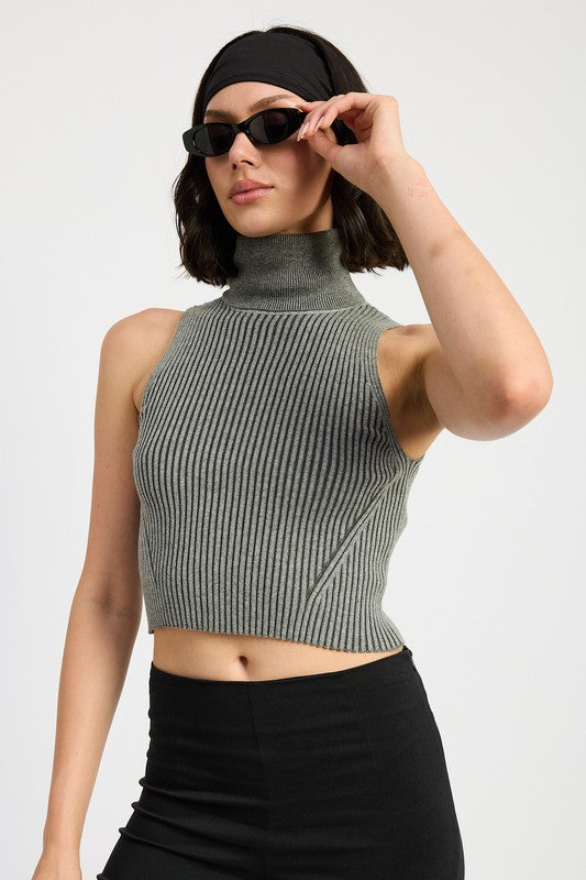 Natalie Ribbed Sleeveless Top