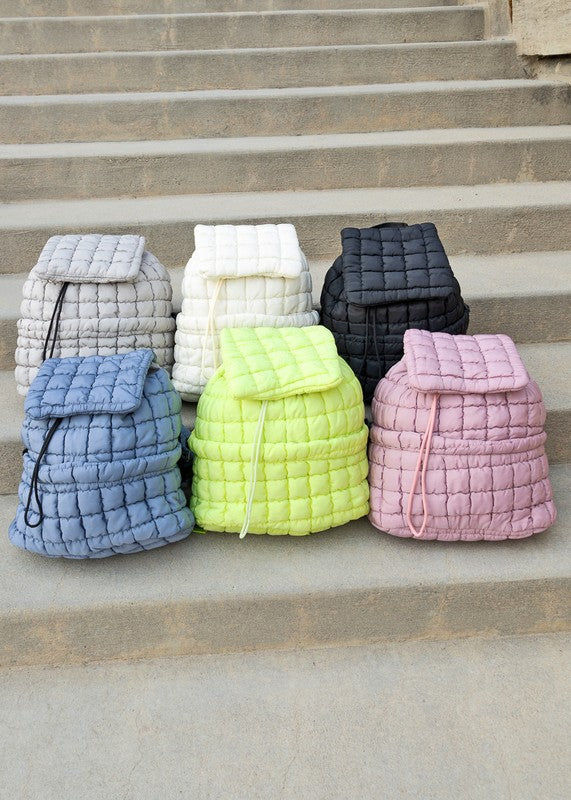 Blake Quilted Puffer Backpack