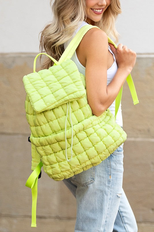 Blake Quilted Puffer Backpack