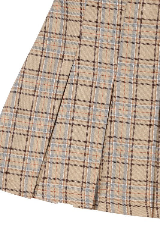 Billie Plaid Pleated Skirt