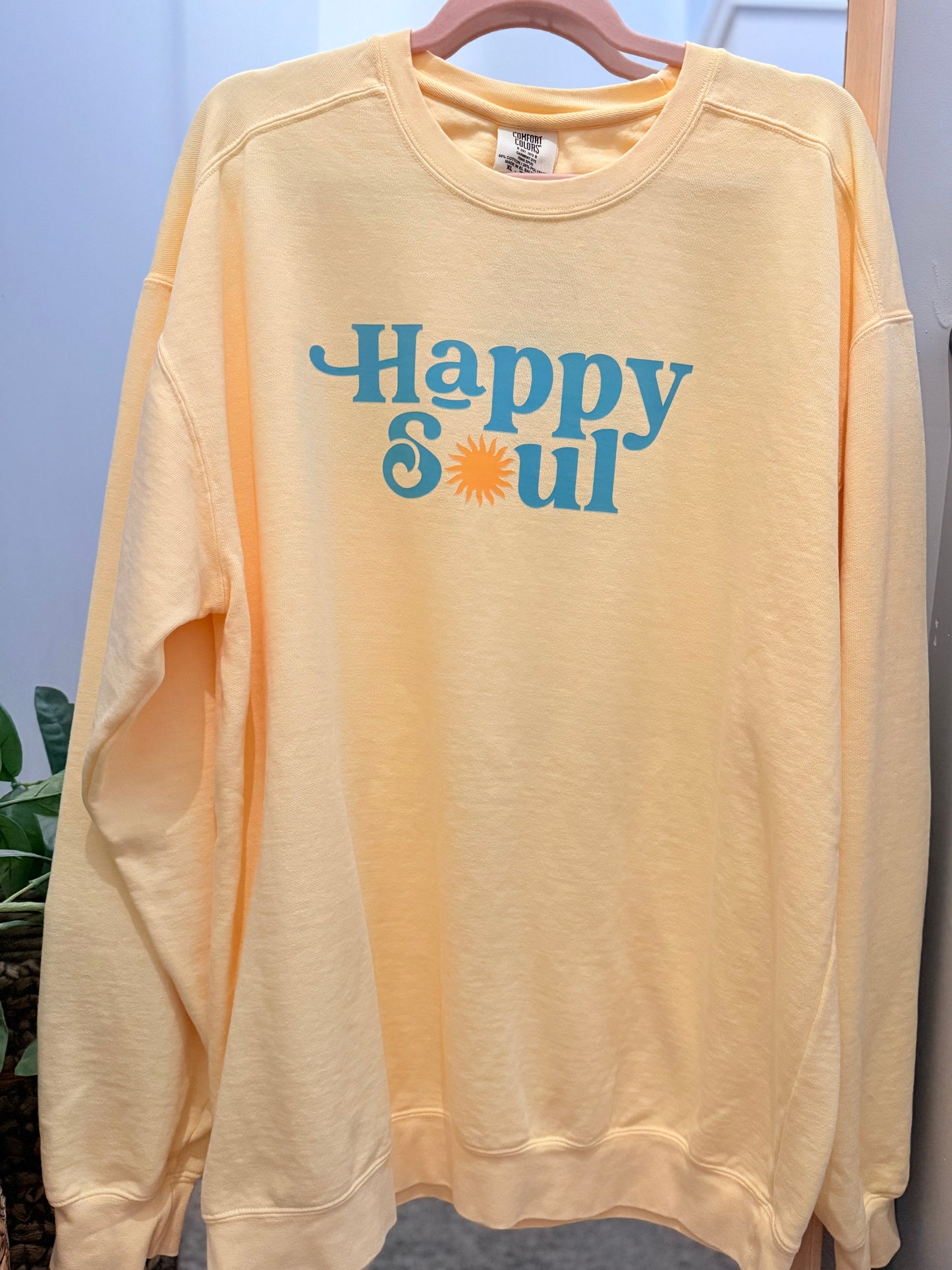 Happy Soul Stay Gold Crewneck