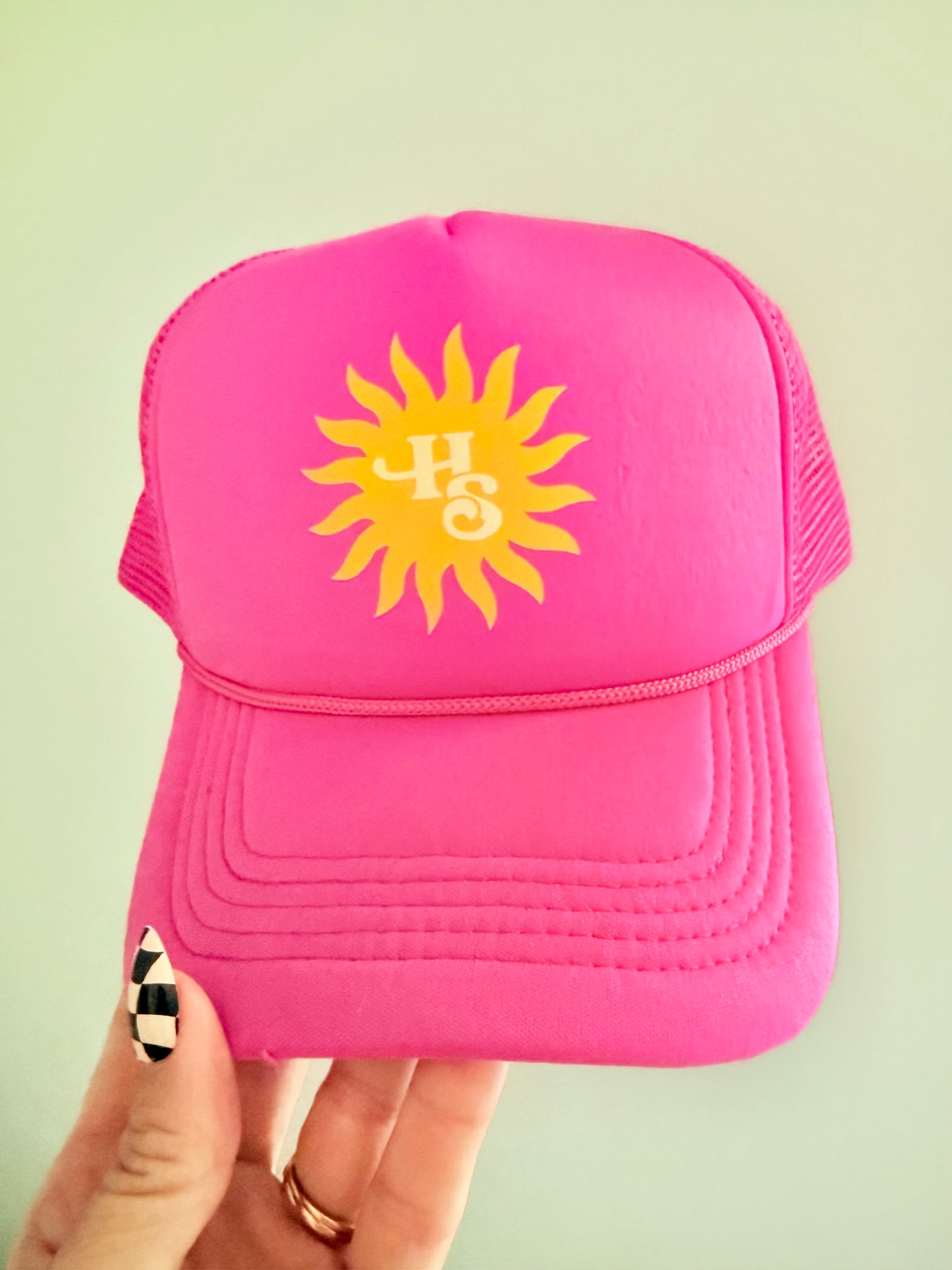 Hot Pink Sunshine Trucker Hat